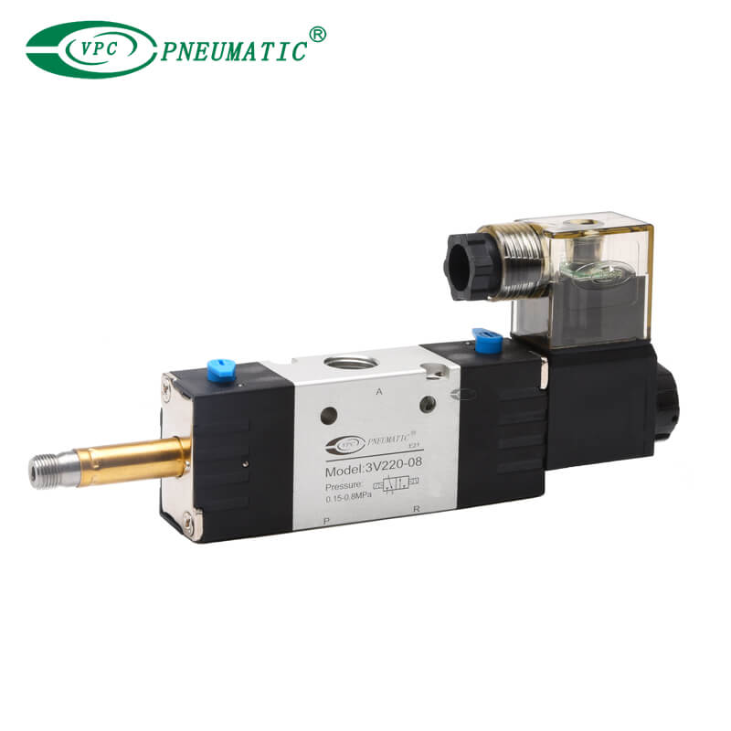 3V Series 2 Position 3 Port Double Control Solenoid Valve